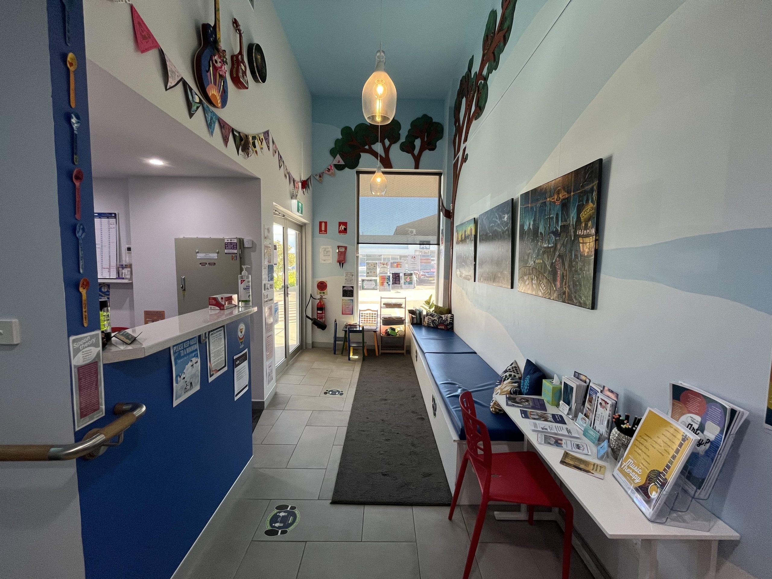 Newcastle Music & Art Therapy foyer interior Newcastle Music & Art Therapy foyer interior